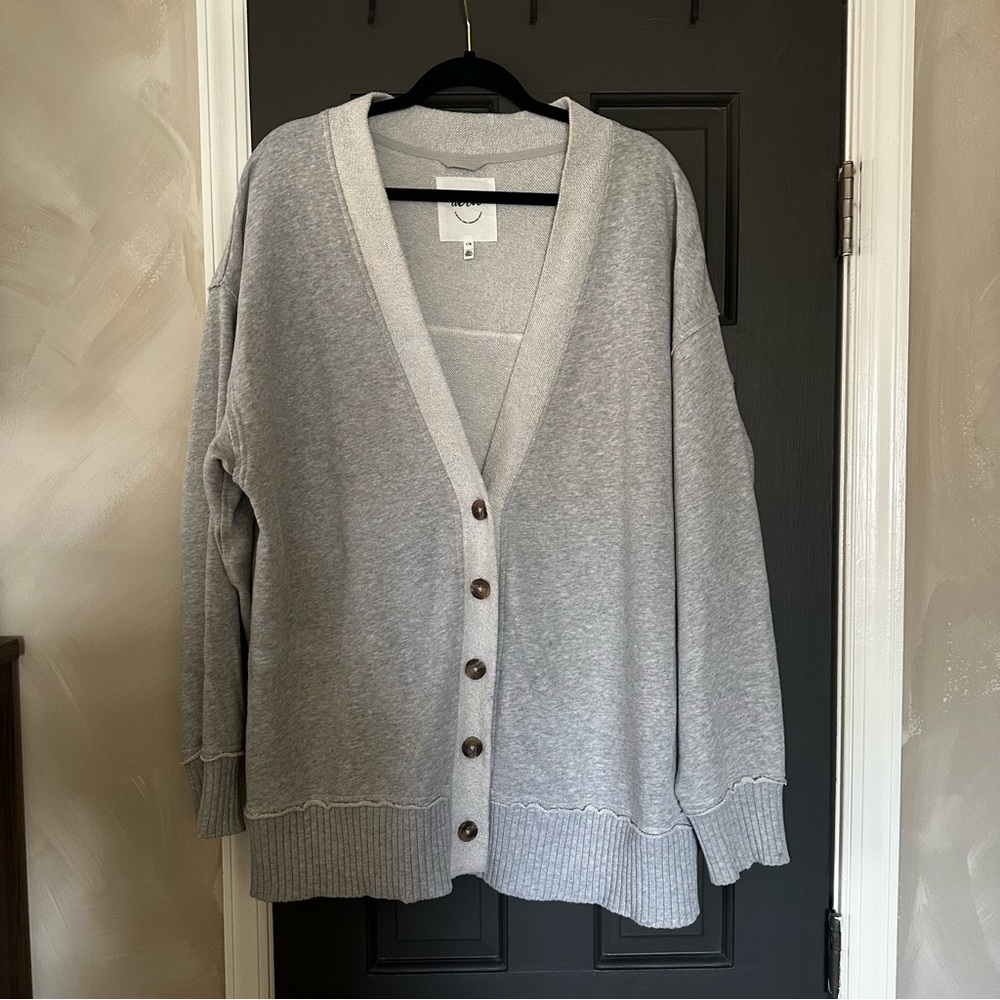Aerie Sweatshirt Cardigan
